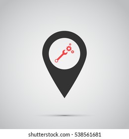 spanner icon. vector illustration