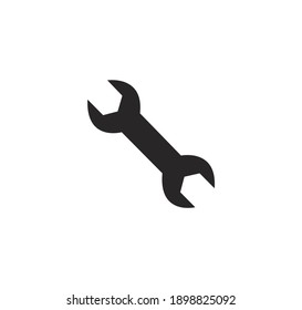 Spanner icon vector on a white background