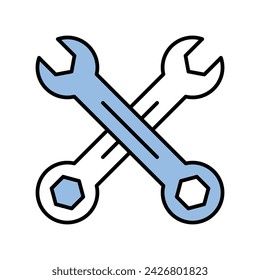 Vektorstrichdarstellung für das Schlüsselsymbol