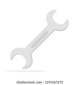 Spanner isolated on white background