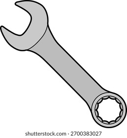 La llave aislada en el fondo blanco
