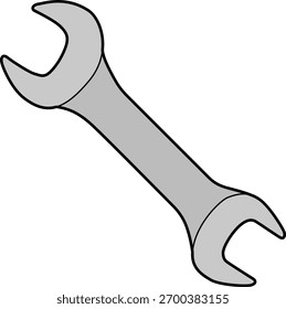 La llave aislada en el fondo blanco