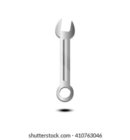 spanner isolated on white background. illustrator vector design