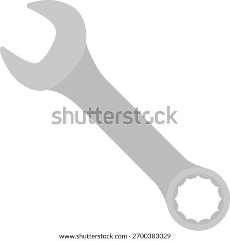 The spanner isolated on white background