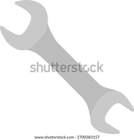 The spanner isolated on white background
