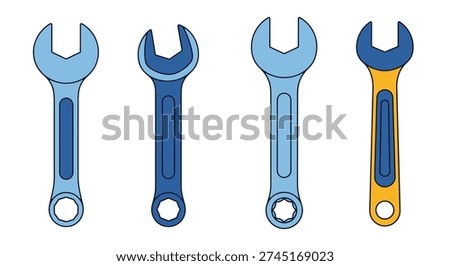 Spanner Line art soft dynamic tone illustration