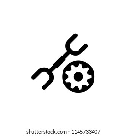 spanner and mechanism icon. Element of engineering icon. Premium quality graphic design icon. Signs and symbols collection icon for websites, web design, mobile app