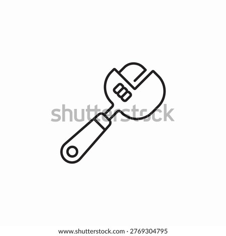 spanner opener icon sign vector