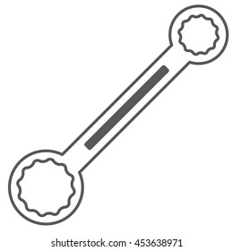 Spanner. Simple graphic vector icon.