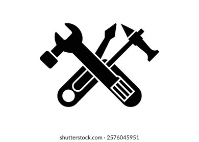 spanner symbol art vector illustration 