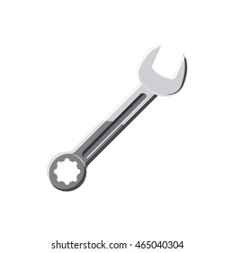 Spanner tool icon in cartoon style on a white background