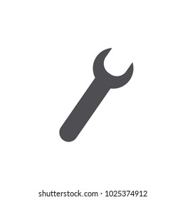 spanner tool for setting and industrial use vector icon gray eps10