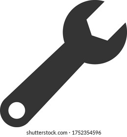 Spanner Tool vector illustration. A flat illustration iconic design of Spanner Tool on a white background.