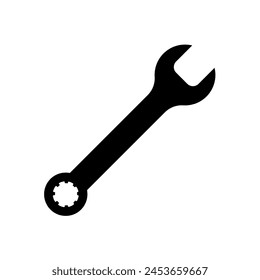 spanner - vector icon, wrench	