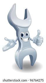A spanner or wrench character doing a thumbs up gesture