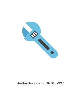 Spanner, wrench icon in color icon, isolated on white background 