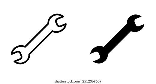 Spanner Wrench icon illustration vector design template 