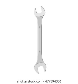 Spanner Wrench Key. Vector illustration isolated on white background.