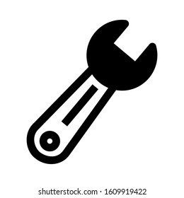 spanners icon isolated sign symbol vector illustration - high quality black style vector icons
