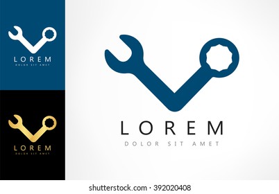 Spanners logo vector design illustration