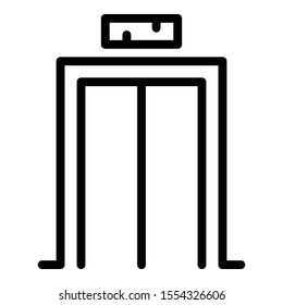 Spare elevator icon. Outline spare elevator vector icon for web design isolated on white background