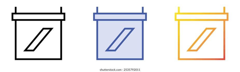 spare icon. Linear, Blue Fill and Gradient Style Design Isolated On White Background