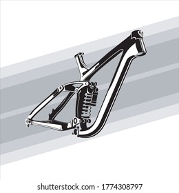 spare part bicycle mountain bike vector