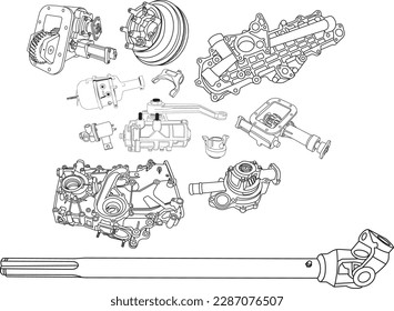 spare part  parts  machine 
engine