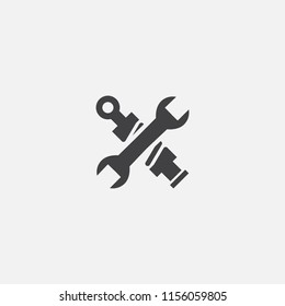 spare parts base icon. Simple sign illustration. spare parts symbol design from Car service series. Can be used for web, print and mobile