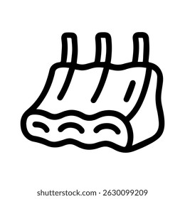Spare ribs icon on white background vector
Vector icon german food