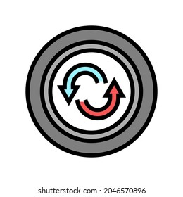 spare tires color icon vector. spare tires sign. isolated symbol illustration