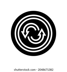 spare tires glyph icon vector. spare tires sign. isolated contour symbol black illustration