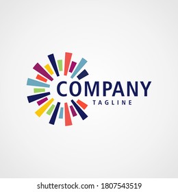 SPARK BUSINESS RAINBOW LOGO DESIGN