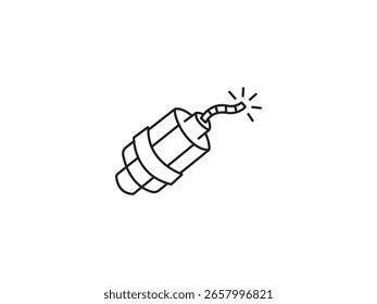 Desata la creatividad con este icono de dinamita, perfecto para diseños atrevidos y conceptos vanguardistas, que ofrece un elemento visualmente llamativo para tu próximo proyecto.