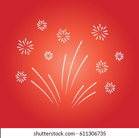 Spark Fireworks Doodle