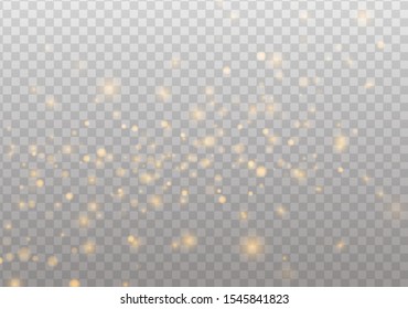 Spark glitter with glow light effect.Glow light effect on transparent background. Flash light effect.