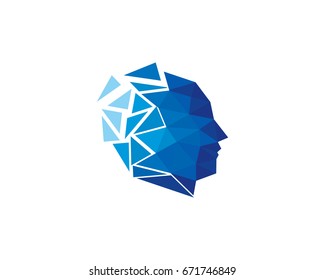 Spark Human Icon Logo Design Element