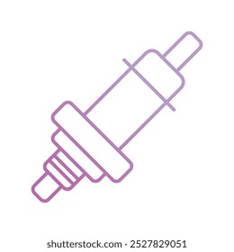 Funkensymbol mit weißem Hintergrund, Vektorgrafik