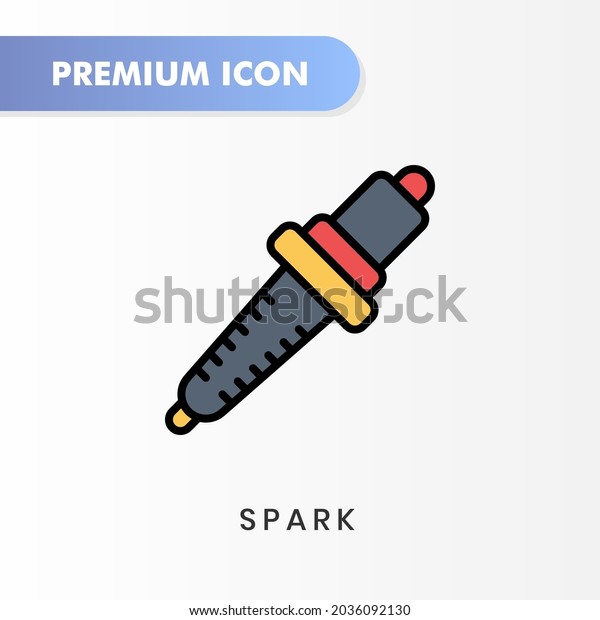 spark icon for your website design, logo, app,\
UI. Vector graphics illustration and editable stroke. spark icon\
lineal color design.