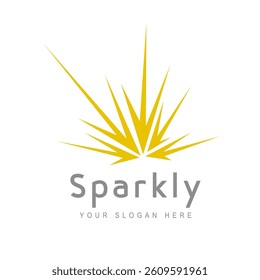 Spark logo design concept. Night logomark illustration. Can representing travel, adventure, smart, holiday, star, and floral.