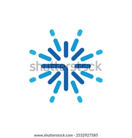 Spark logo design. Creative colorful spark logo design in modern style