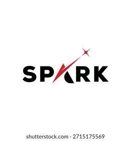 Funkenlogo-Design, Funkengrafik-Vektorvorlage