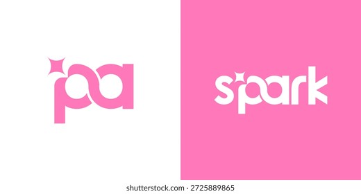 Diseño de logotipo de chispa único creativo