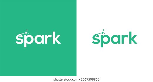 spark logo design unique simple
