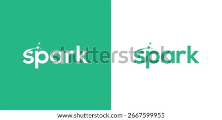 spark logo design unique simple