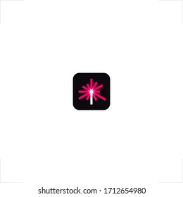 spark logo firework star design