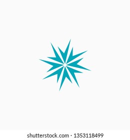 Spark Logo Icon Abstract Design Template Flat Vector