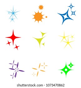 spark minimal icon set. vector illustration