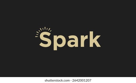 Spark modern logo design vector illustration