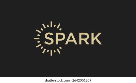 Spark modern logo design vector illustration